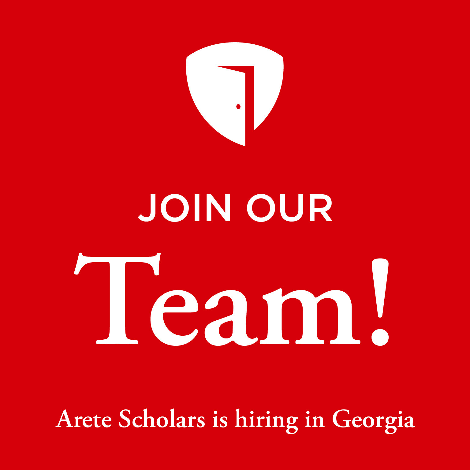 Arete is Hiring in Georgia! - Arete Scholars